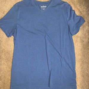 Light Blue Mens Large V-Neck